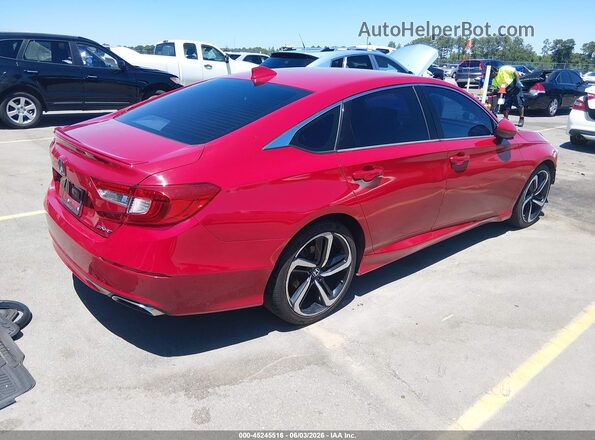 1HGCV1F37KA075279 2019 HONDA ACCORD Red Հետևի աջ
