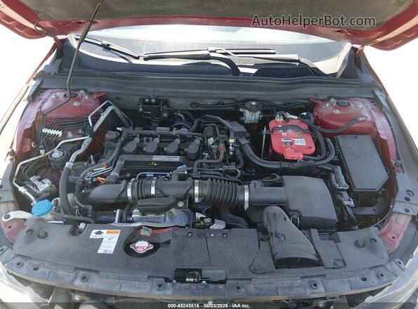 1HGCV1F37KA075279 2019 HONDA ACCORD Red Հետևի տեսք