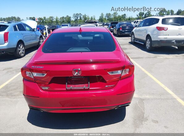 1HGCV1F37KA075279 2019 HONDA ACCORD Red 