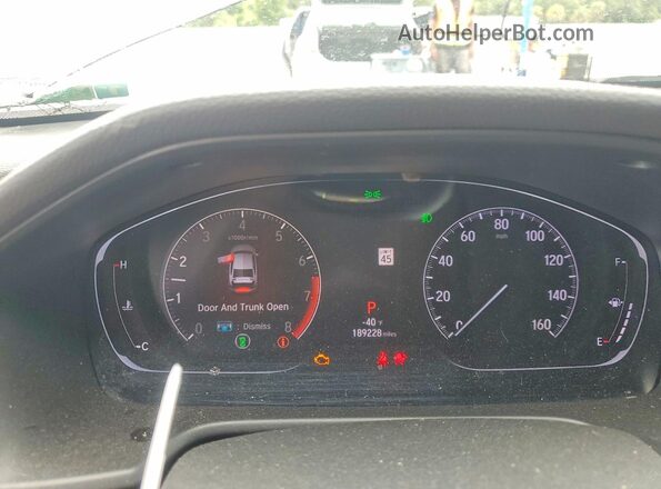 1HGCV1F37KA109396 2019 HONDA ACCORD Gray Widok zestawu wskaźników