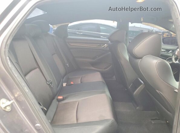 1HGCV1F37KA109396 2019 HONDA ACCORD Gray Widok tylnych siedzeń
