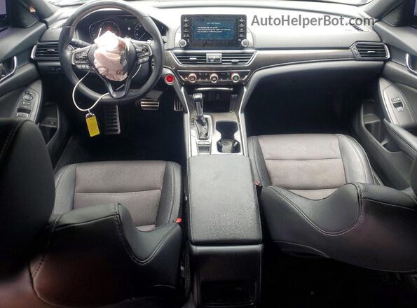 1HGCV1F37KA109396 2019 HONDA ACCORD Gray Widok deski rozdzielczej