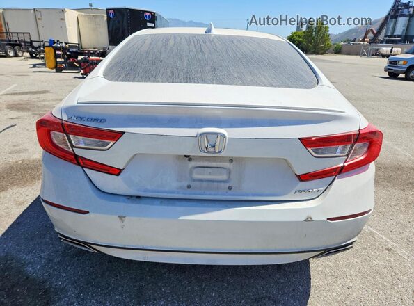 1HGCV1F37KA113660 2019 HONDA ACCORD White Vista trasera