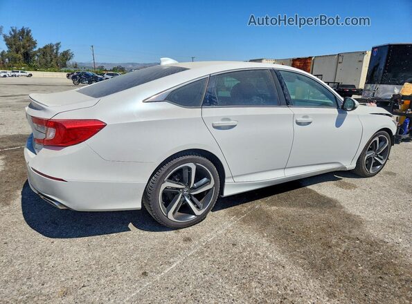 1HGCV1F37KA113660 2019 HONDA ACCORD White Trasero derecho