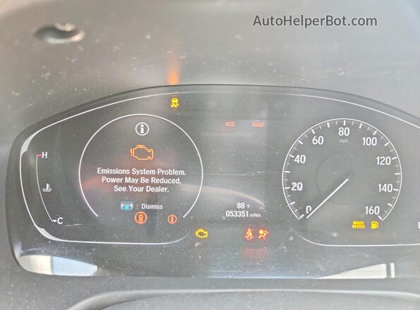 1HGCV1F37KA113660 2019 HONDA ACCORD White Vista del cuadro de instrumentos