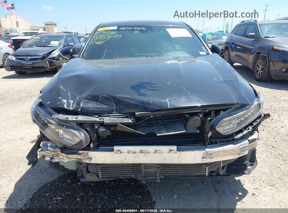 1HGCV1F37KA158937 2019 HONDA ACCORD Черный Вид щитка приборов