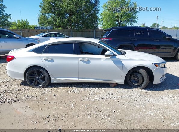 1HGCV1F37LA014211 2020 HONDA ACCORD White Widok zestawu wskaźników