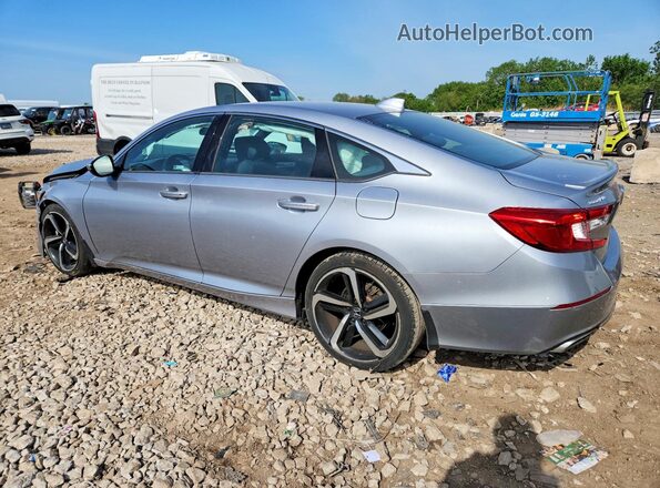 1HGCV1F37LA030196 2020 HONDA ACCORD Silver Հետևի ձախ
