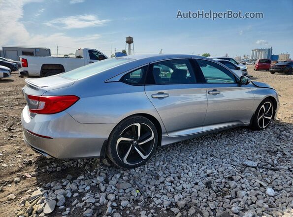 1HGCV1F37LA030196 2020 HONDA ACCORD Silver Հետևի աջ