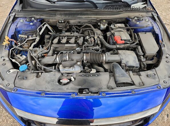 1HGCV1F37LA072626 2020 HONDA ACCORD Blue უკანა სალონის ხედი
