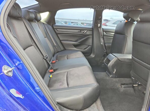 1HGCV1F37LA072626 2020 HONDA ACCORD Blue უკანა სავარძლების ხედი