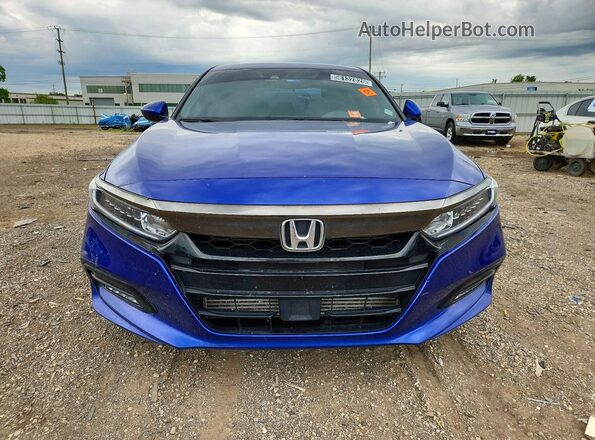 1HGCV1F37LA072626 2020 HONDA ACCORD Blue წინა ხედი