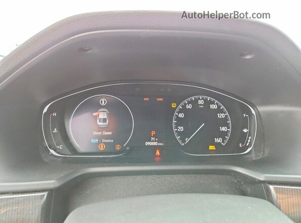 1HGCV1F37LA072626 2020 HONDA ACCORD Blue ხელსაწყოთა პანელის ხედი