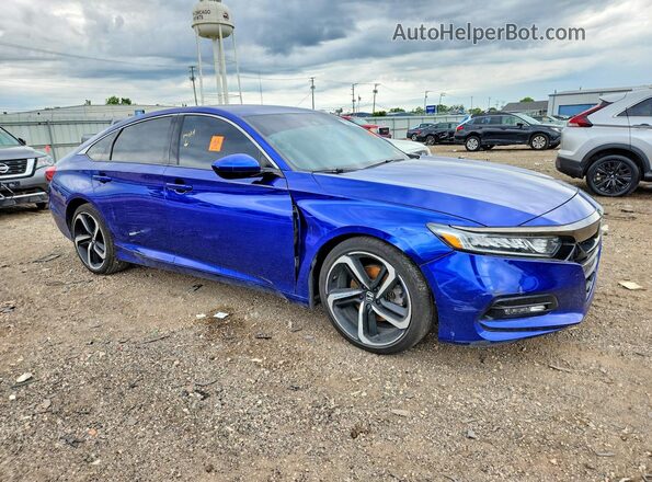 1HGCV1F37LA072626 2020 HONDA ACCORD Blue წინა მარჯვენა