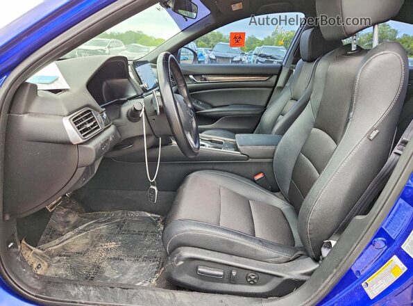 1HGCV1F37LA072626 2020 HONDA ACCORD Blue წინა სალონის ხედი