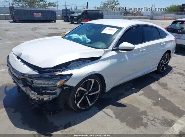 1HGCV1F37LA089040 2020 HONDA ACCORD White Przód lewy