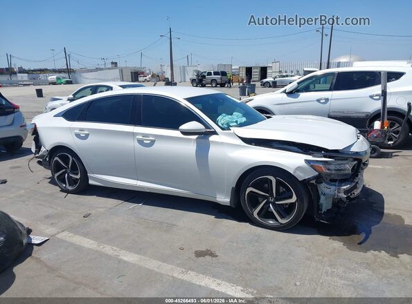 1HGCV1F37LA089040 2020 HONDA ACCORD White Widok wnętrza z tyłu