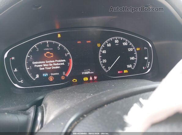1HGCV1F37LA089040 2020 HONDA ACCORD White Widok tylnych siedzeń