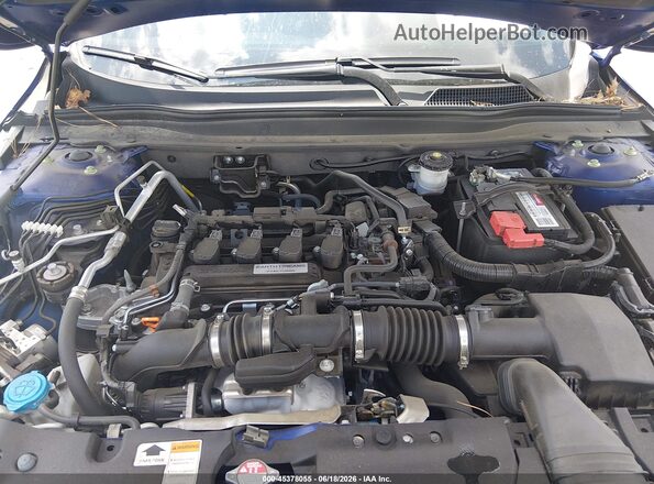 1HGCV1F37LA110047 2020 HONDA ACCORD Blue უკანა ხედი