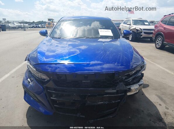 1HGCV1F37LA110047 2020 HONDA ACCORD Blue წინა ხედი