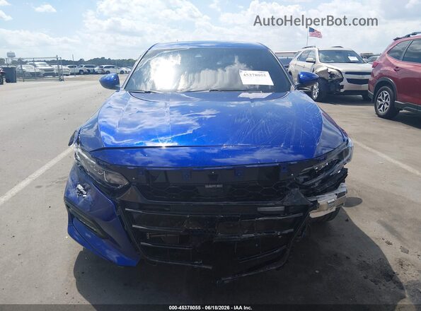 1HGCV1F37LA110047 2020 HONDA ACCORD Blue უკანა სალონის ხედი