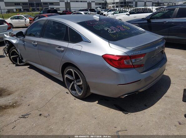 1HGCV1F37LA135210 2020 HONDA ACCORD Gray Tył lewy