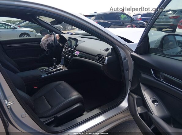 1HGCV1F37LA135210 2020 HONDA ACCORD Gray Widok wnętrza z przodu
