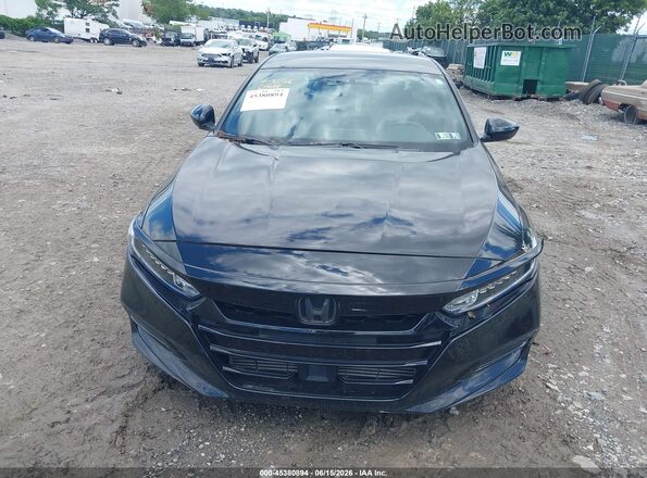 1HGCV1F37LA139581 2020 HONDA ACCORD Black Вид спереду