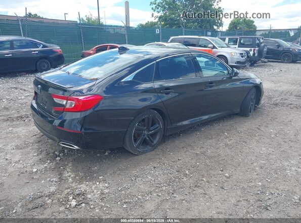 1HGCV1F37LA139581 2020 HONDA ACCORD Black Задня права чверть