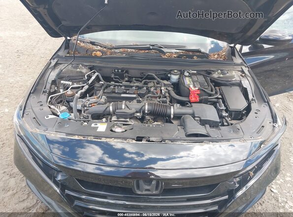 1HGCV1F37LA139581 2020 HONDA ACCORD Black Вид ззаду