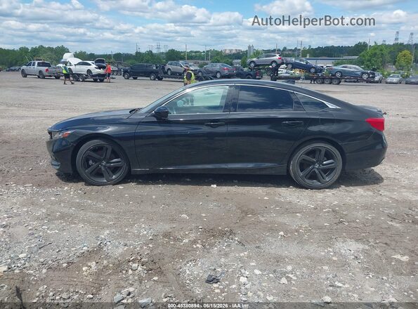 1HGCV1F37LA139581 2020 HONDA ACCORD Black Вид задньої частини салону