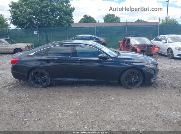 1HGCV1F37LA139581 2020 HONDA ACCORD Black Вид щитка приладів