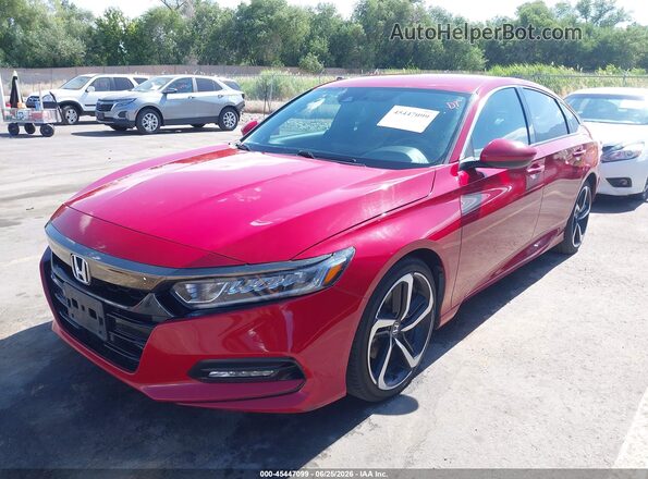 1HGCV1F37LA143646 2020 HONDA ACCORD Red Front left