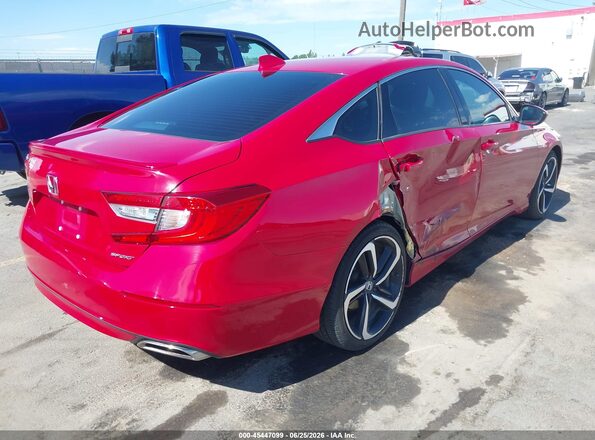 1HGCV1F37LA143646 2020 HONDA ACCORD Red Rear right