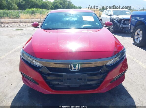 1HGCV1F37LA143646 2020 HONDA ACCORD Red Instrument cluster view
