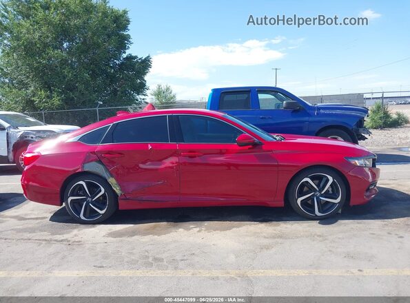1HGCV1F37LA143646 2020 HONDA ACCORD Red Rear interior view