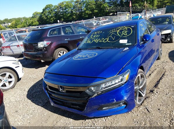 1HGCV1F37LA148989 2020 HONDA ACCORD Blue 