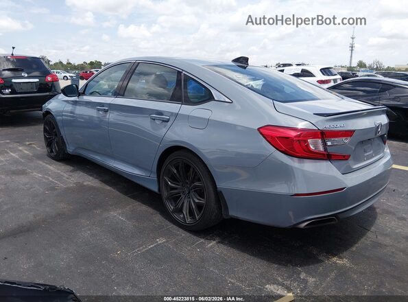 1HGCV1F37MA028031 2021 HONDA ACCORD Gray Rear left