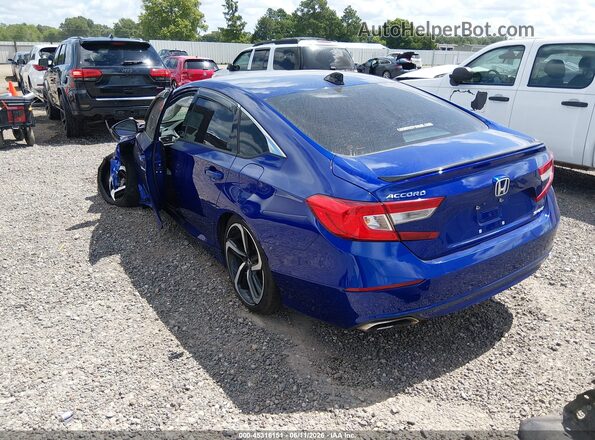 1HGCV1F37MA051230 2021 HONDA ACCORD Purple Trasero izquierdo