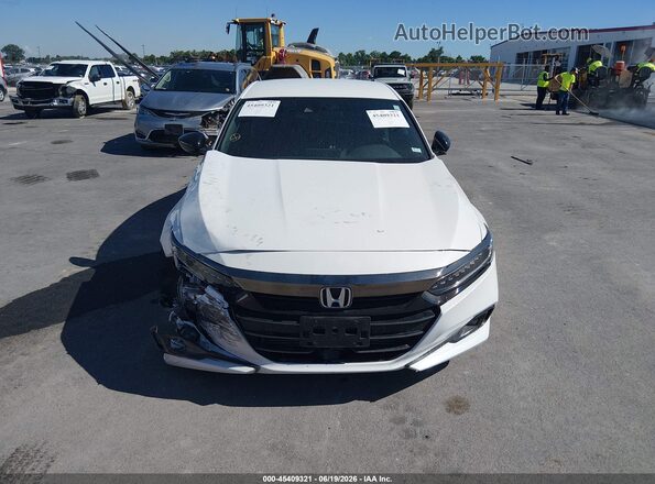 1HGCV1F37NA018214 2022 HONDA ACCORD White Widok deski rozdzielczej