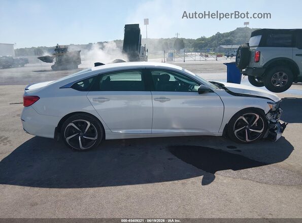 1HGCV1F37NA018214 2022 HONDA ACCORD White Widok zestawu wskaźników
