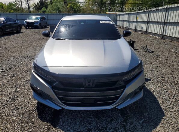 1HGCV1F37NA063671 2022 HONDA ACCORD Silver Widok z przodu