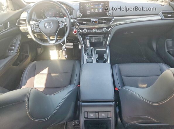 1HGCV1F37NA090708 2022 HONDA ACCORD Blue Вид панелі приладів