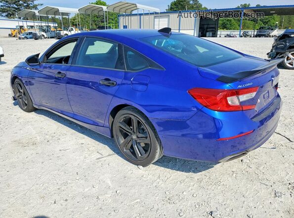 1HGCV1F37NA090708 2022 HONDA ACCORD Blue Задня ліва чверть