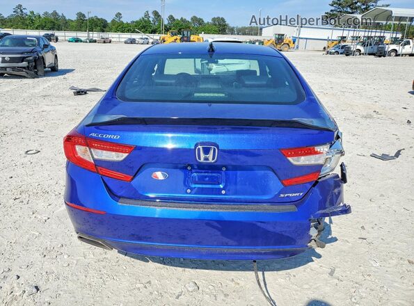 1HGCV1F37NA090708 2022 HONDA ACCORD Blue Вид ззаду