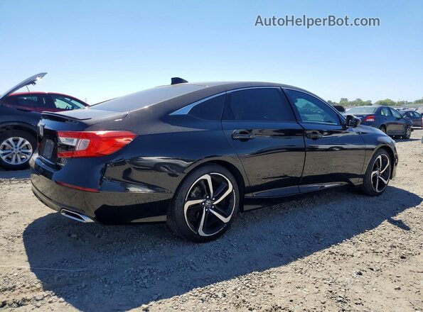 1HGCV1F37NA110259 2022 HONDA ACCORD Black Հետևի աջ