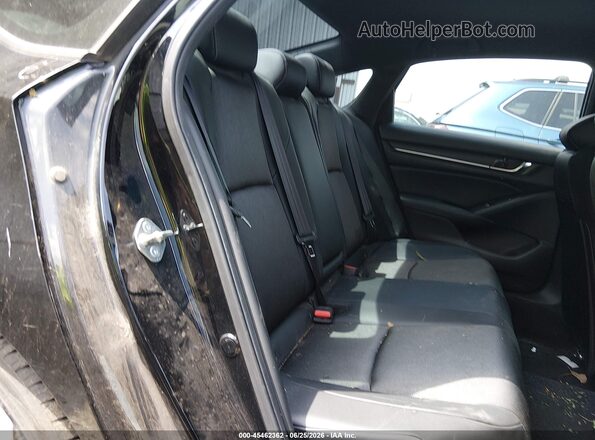 1HGCV1F38JA020497 2018 HONDA ACCORD Black VIN კოდის სტიკერის ხედი