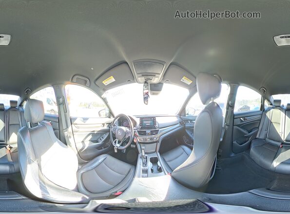 1HGCV1F38JA059462 2018 HONDA ACCORD Black Widok naklejki z numerem VIN