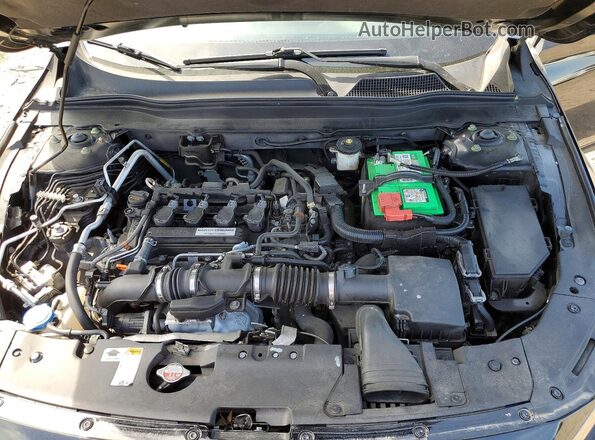 1HGCV1F38JA133382 2018 HONDA ACCORD Black უკანა სალონის ხედი