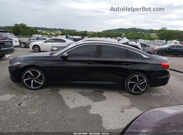 1HGCV1F38JA142440 2018 HONDA ACCORD Черный Панорамный вид салона 360°